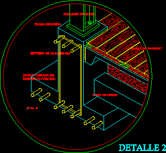 Isometrico de zapata para columna de acero